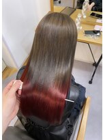 イニット 奈良新大宮(init.)&nbsp;20代 30代 40代 ロング大人可愛いインナーカラー小顔ウルフ