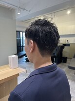 ソイクフ 四条大宮店(SOY-KUFU)&nbsp;【soy-kufu】MEN'S HAIRマッシュパーマアッシュブラック