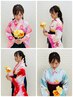【特割】【袴レンタル(20種類)＋ヘアセット＋着付け】￥85,000→￥38,000