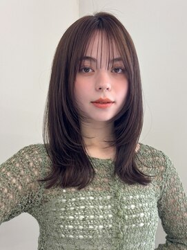 アンアミ シブヤ(Un ami shibuya) 【Unami】ミディアムレイヤー/レイヤー/ブラウンカラー