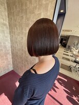 アース 鈴鹿店(HAIR&MAKE EARTH) ミニボブ×イヤリングカラーピンク