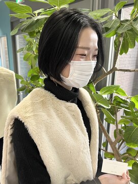 ソピ バイ インビテーション(sopi by invitation) 前髪長めボブ / ブルーブラック / a