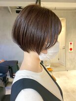 エリマ 武蔵小杉(elima) 武蔵小杉大人丸みショートボブ秋冬透明感カラー暖色系ブラウン