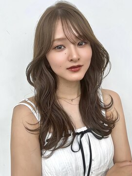 ロンドイディールバンダイ 新潟万代(Lond ideal) レイヤーカット×オリーブベージュ