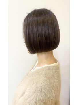 モリオ フロム ロンドン 成増店 【morio成増/一戸】ナチュラルボブ前髪なしベイクドスモーキー