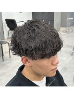 オーバルバイアピッシュ(OVARL by apish)&nbsp;波巻きパーマ/メンズパーマ人気毛流れパーマ