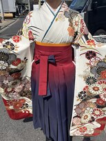 オニキス(ONYX)&nbsp;C119卒業式袴着付け振袖着付け浴衣着付けハーフアップヘアセット
