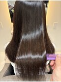 自然なかかり具合のプレミアム縮毛矯正