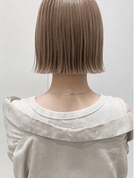 ヴェイン 渋谷(vain) 切りっぱなしボブ×シアーベージュ