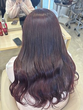 ケンジ 平塚ラスカ店(KENJE) ダークレッド/ダークブルー/デジタルパーマ/平塚駅