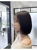 髪質改善カラー ダークブラウン