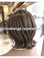 ヘアーリゾートサロン リチェット(Hair Resort Salon Ricetto)&nbsp;Olive Beige Layered Lob