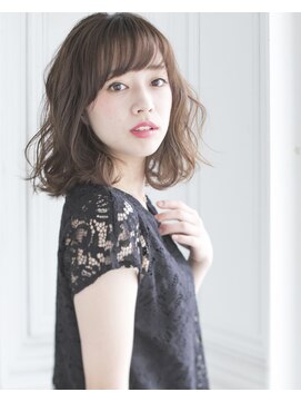 シャンプー 本庄店(SHAMPOO) Aライン×ラフウェーブはスゥイートなモテ髪を演出