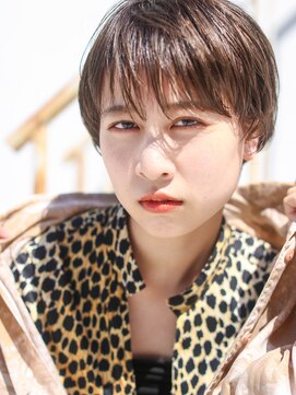 テトヘアー(teto hair) マッシュショート、アッシュブラウン、シースルーバング