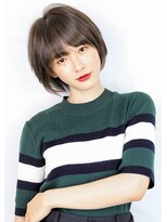 ☆ グレージュ & 似合わせカット 外国人風ショート ☆