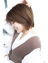 ナチュラルくびれボブ×ショコラグレージュ　池袋e