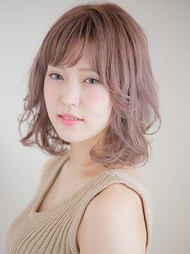 エディット アンド 緑地(Edit&) ピンクベージュ