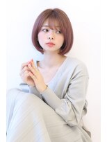 オーロ 緑地公園店(ORO)&nbsp;ローライトことりベージュ大人かわいい小顔スリークボブ大人ボブ