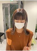 ワイドバング×インナーホワイトベージュ