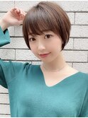 【銀座◇成田】ヘルシースタイル丸みショートショコラアッシュ