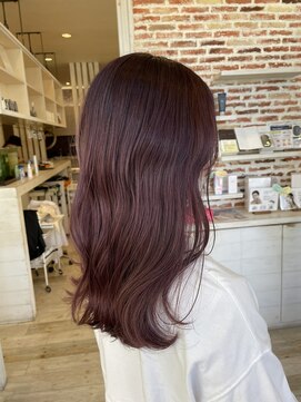 クレン 真嘉比店(Cre'ne) ピンクカラーパープルカラーピンクベージュダブルカラー