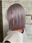 VOA☆お客様スタイル ペールピンクとテールカラーピンク