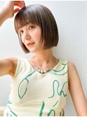 ショート/ボブ/ブラウン/ベージュ/ワイドバング/渋谷/学割