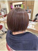 ラベンダーグレージュ×白髪ぼかし