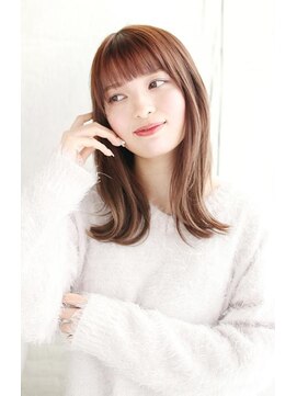 ヘアメイク ナル(hair make nalu) ワイドバングのヨシンモリスタイル