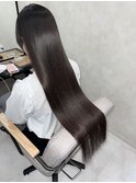 縮毛矯正の超ロングストレートスタイル！
