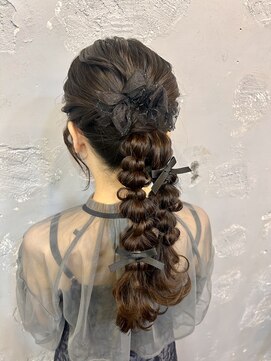 エフェ(effet) ガーリー☆ツイン編み下ろし +500円