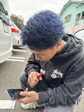 サラビューティーサイト 志免店(SARA Beauty Sight) 【Haru】フェザーショート/ネイビーブルー