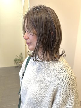 ルプラス(le place.) 透け感オリーブグレージュ