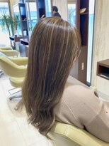 ヘアメイク アリエス 岩切店(HAIR MAKE aries) コントラストハイライト 仙台 岩切 20代30代 ミルクティー