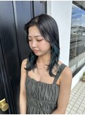 インナーアクアブルーカラー