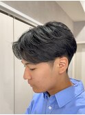 メンズセンターパート/ニュアンスパーマ/フェザーパーマ