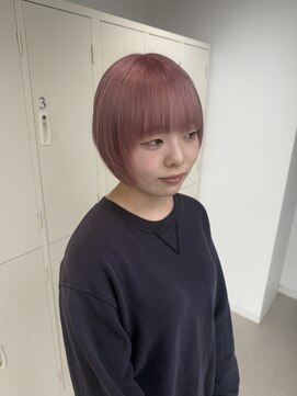 エイト 神戸三宮店(EIGHT) ピンクベージュ×ウルフショート