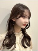 韓国風/レイヤー/小顔/前髪カット/髪質改善/グレージュ/透明感