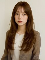 ミロアヴィタ 平尾(miroa vita)&nbsp;ベージュ ブリーチなしダブルカラーレイヤーカット 顔周りカット