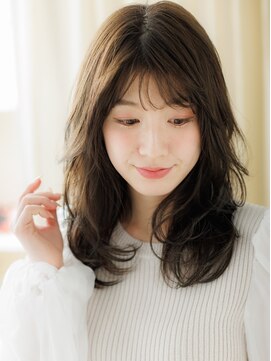 カバーヘア ブリス 志木南口駅前店(COVER HAIR bliss) バタフライカットウェーブパーマフェミニンロングX志木30代40代