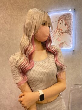 ロンドルピナス 小倉(Lond Lupinus) ミディアムヘア暗めカラー/デザインカラー/フェイスフレーミング