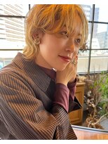 ヌビラ(Nubira)&nbsp;ショートウルフナチュラルパーマ/ニュアンスパーマ/ブロンドヘア