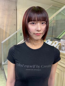 ヘアーデザイン アルエ(HAIR×design ARUE) ボブ / レッドカラー