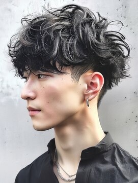 ヴェイン 渋谷(vain) ツイストスパイラルパーマ 束感 ツーブロック 20代 刈り上げ