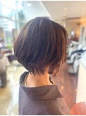 ショートボブ/上品ショート/ワンカールショート