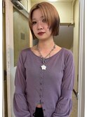 デザインカラー×ボブカット