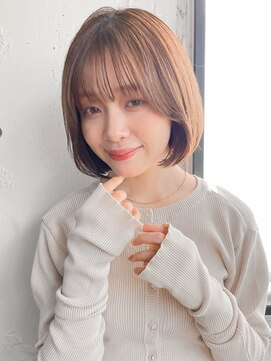 アグノス 青山(Agnos) ココアベージュグラゲヘアーくびれ小顔オリーブグレー