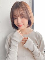 アグノス 青山(Agnos) ココアベージュグラゲヘアーくびれ小顔オリーブグレー