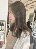 福井 大和田 透明感カラー オリーブグレージュ 可愛い