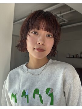 ガーランドギンザ(Garland Ginza) レイヤーボブ　バーガンディー　ボブパーマ